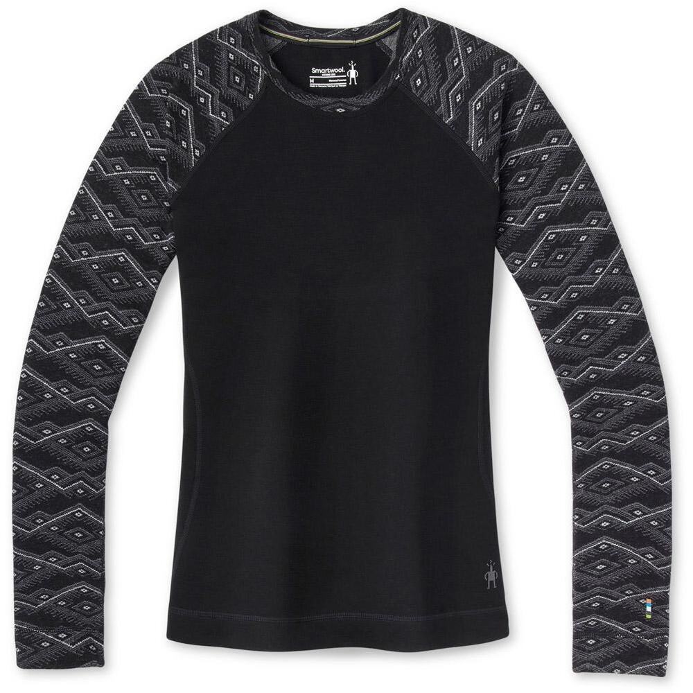 SMARTWOOL MERINO 250 PATTERN CREW BASE LAYER TOP WOMEN'S XS Fall Winter Gorpcore